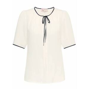 NEW MAISON COMMON women's tie-front short-sleeve blouse in ivory